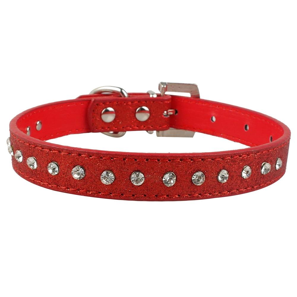 Sparkling Bling Rhinestone Pet Leash With Korean Velvet Comfort-4
