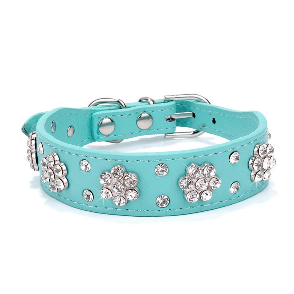 Sparkling Bling Rhinestone Pet Leash With Korean Velvet Comfort-15