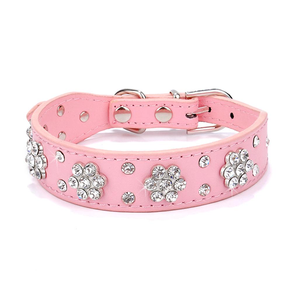 Sparkling Bling Rhinestone Pet Leash With Korean Velvet Comfort-2