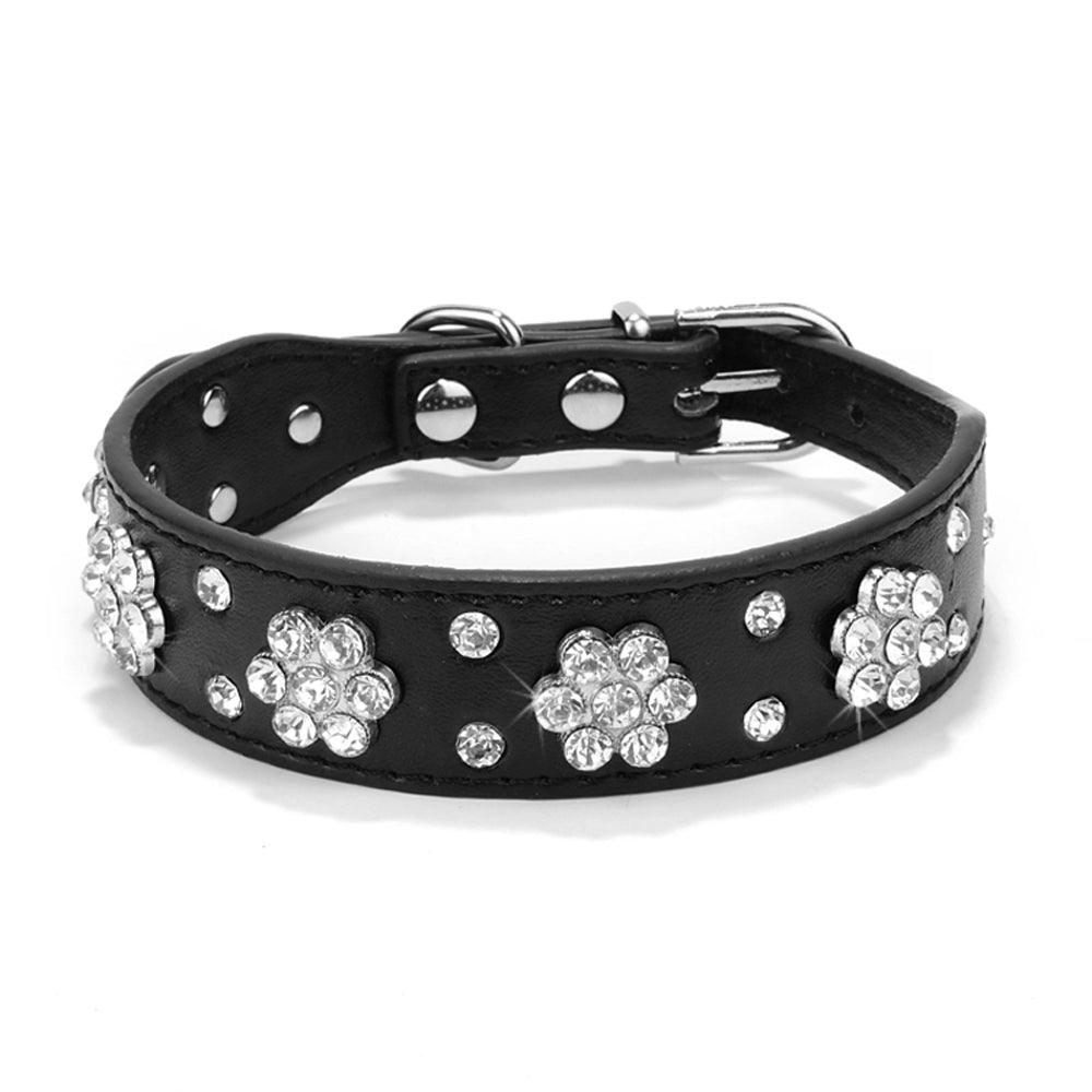 Sparkling Bling Rhinestone Pet Leash With Korean Velvet Comfort-14