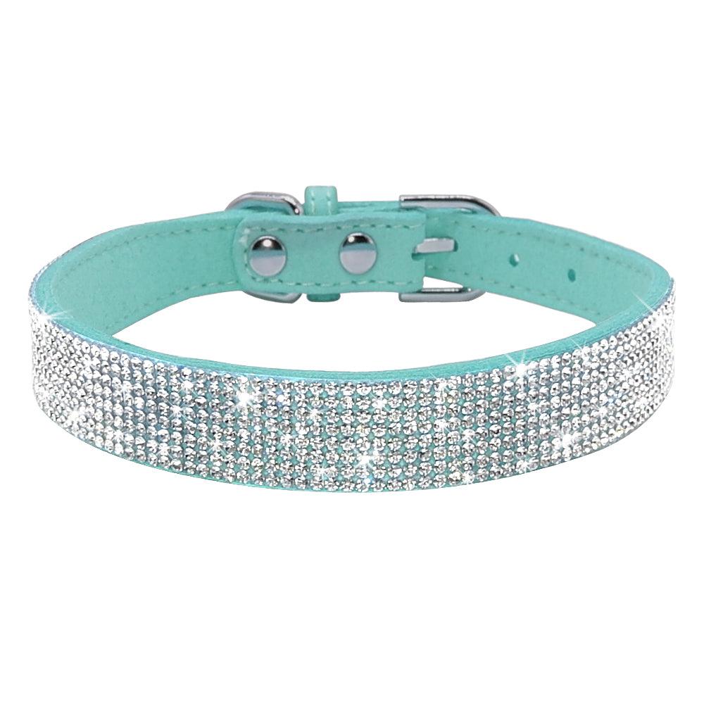 Sparkling Bling Rhinestone Pet Leash With Korean Velvet Comfort-6